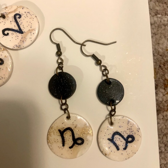 Handmade zodiac earrings - Picture 2 of 6
